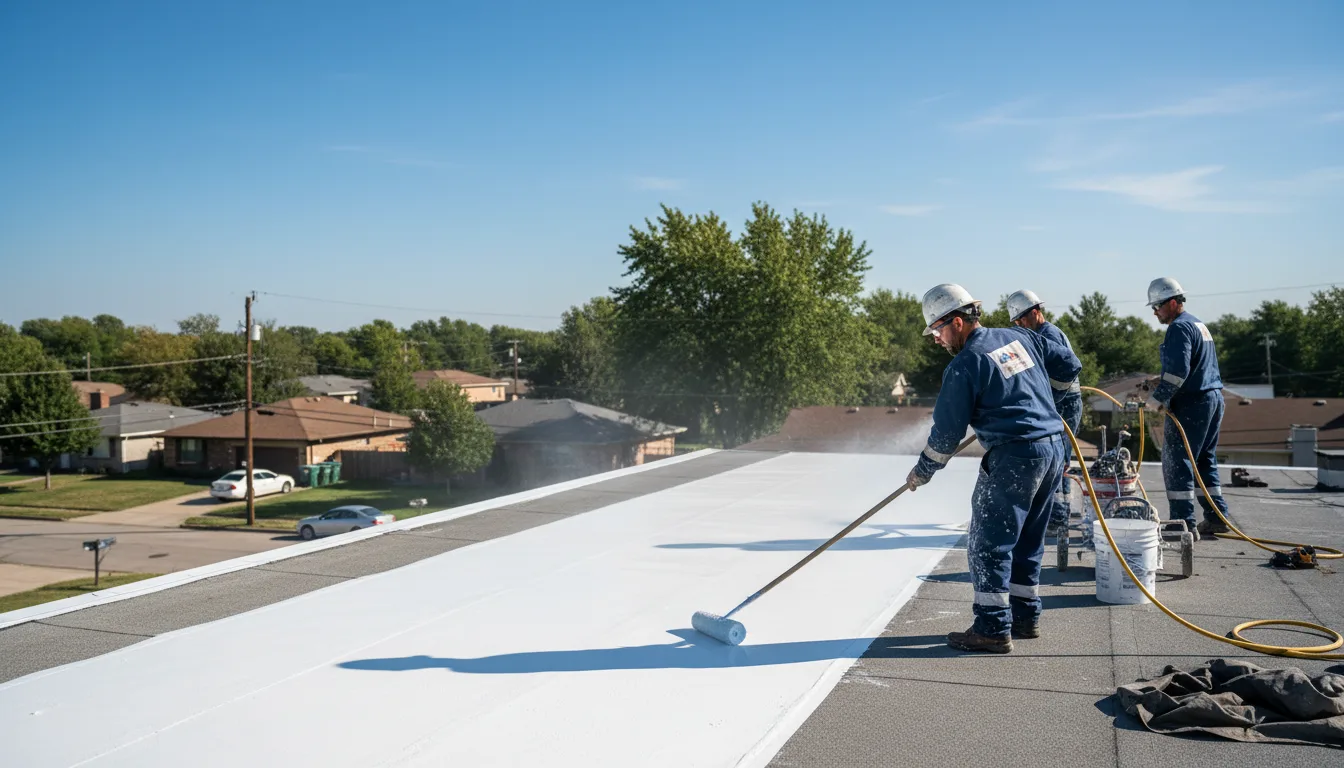 Commercial roof coating in Grove City, OH near me